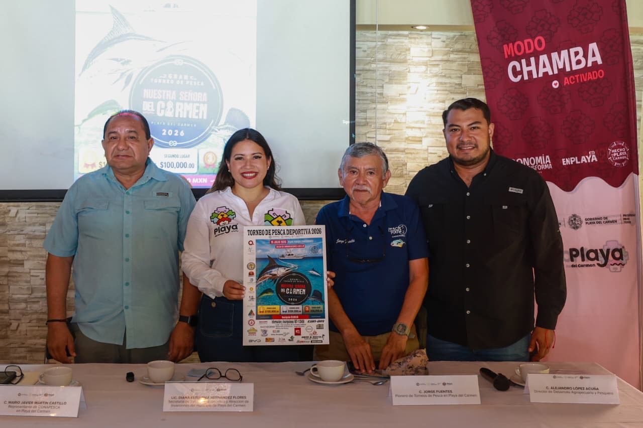 Mar adentro por la gloria: Playa del Carmen alista una nueva batalla en el Gran Torneo de Pesca Deportiva Nuestra Señora del Carmen 2026