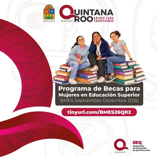 El futuro de Quintana Roo se escribe en las aulas y queremos que nada detenga a nuestras mujeres. 🙋🏽‍♀️