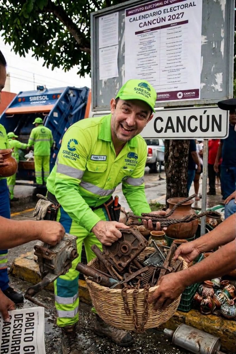 Pablito Gutiérrez en campaña anticipada: junta cacharros para pepenar votos en 2027
