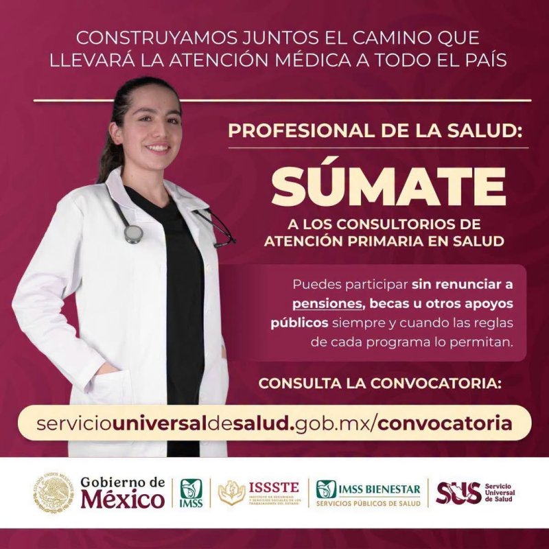 🩺👩🏽‍⚕️👨🏽‍⚕️ ¡Profesionales de la salud de #QuintanaRoo, súmense!