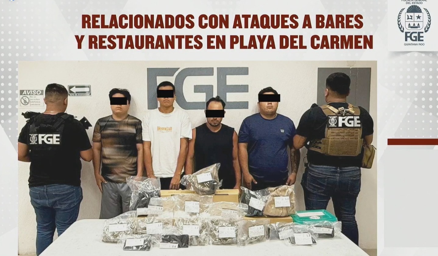 Playa del Carmen: cae «El Kilo» y su presunta banda; la Fiscalía les atribuye una estela de balas, extorsiones y muerte