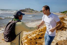 Sheinbaum llega a Tulum… y el verdadero sargazo la espera en el Palacio Municipal.