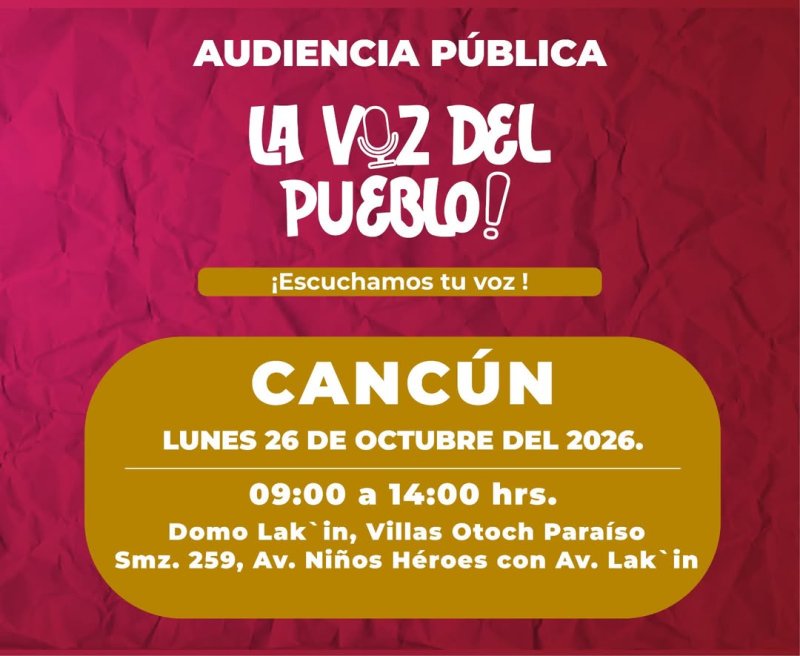 🗣️ ¡En #Cancún, #LaVozDelPueblo se escucha, se atiende y se resuelve! Queremos conocer tus
