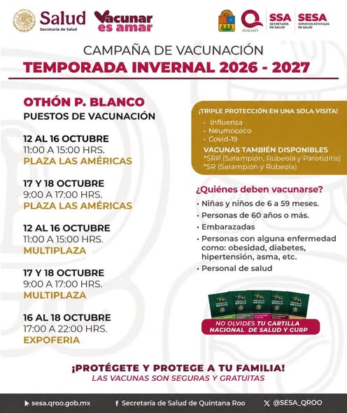 💉¡Esta temporada invernal, proteger nuestra salud está en nuestras manos!