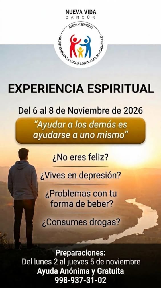 Invitación a la Experiencia Espiritual del 6 al 8 de Noviembre