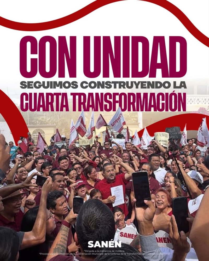 La unidad es uno de los principios que nos da identidad y fortalece a nuestro Movimiento. Porque cuando caminamos junta...